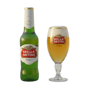 Dos cervezas Stella Artois